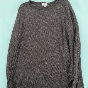 Old Navy Women’s Black Ribbed Knit Top